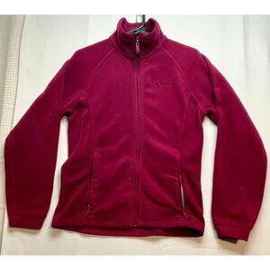 Columbia Sportswear fleece full zip sweater youth 18 20 long sleeve purple